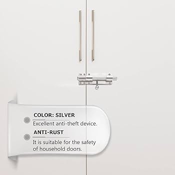 Amazon.co.jp: ドアスライドラッチ、Oltスライドドアロック